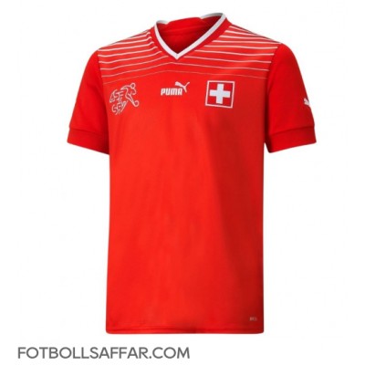 Schweiz Xherdan Shaqiri #23 Hemmatröja VM 2022 Kortärmad